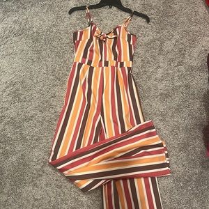 Adorable striped jumpsuit!